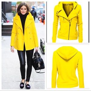 🖤SOLD🖤🌟5 STAR🌟HOODED FLEECE MOTOJACKET NWT☀️